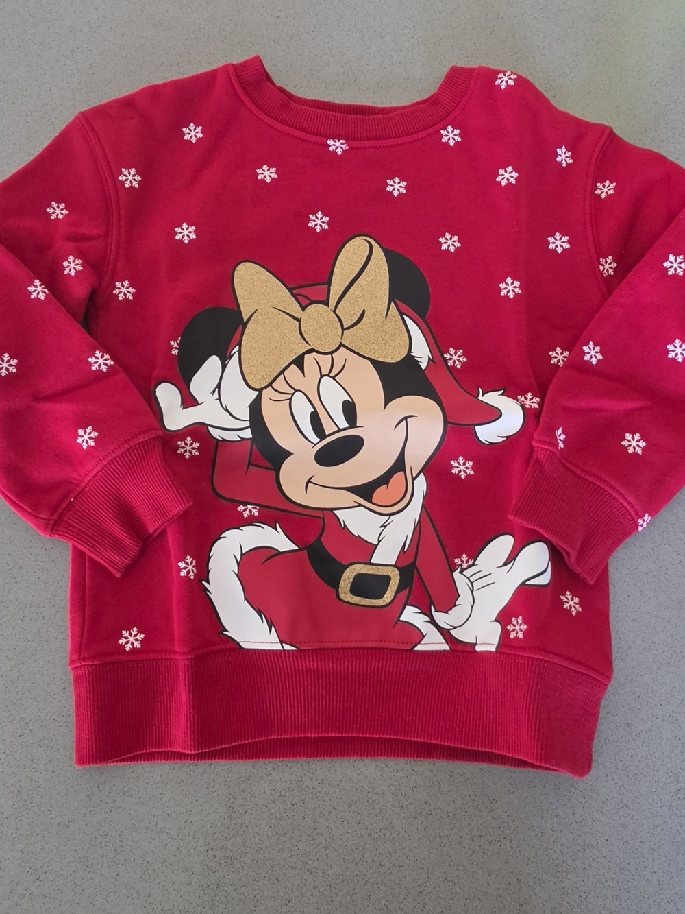 Disney Minnie Mouse Red Holiday Sweatshirt for Kids